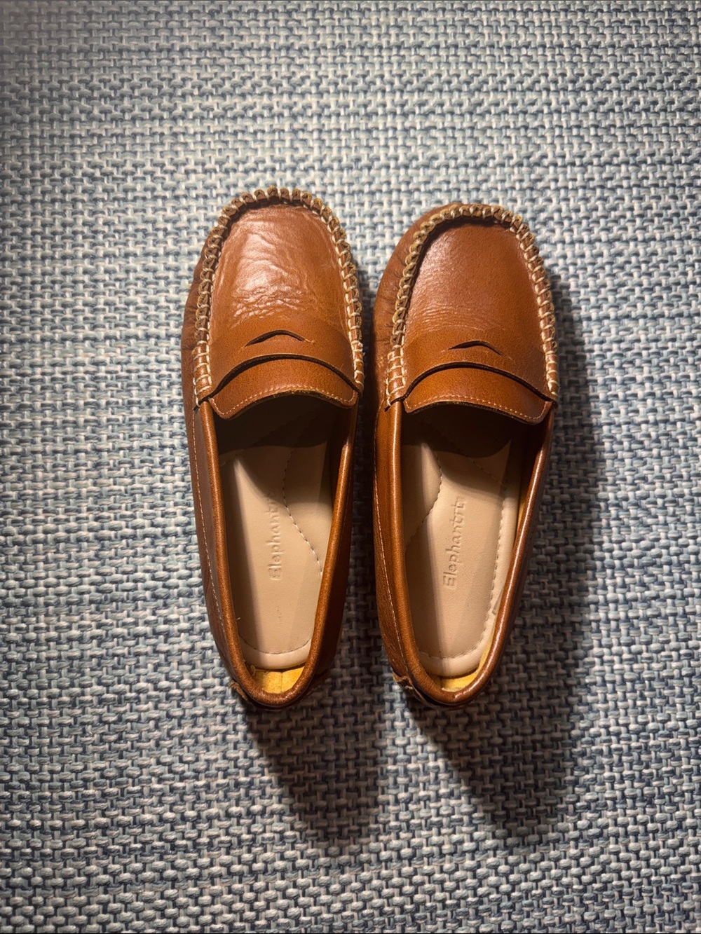 Elephantito Brown Leather Kids Moccasins